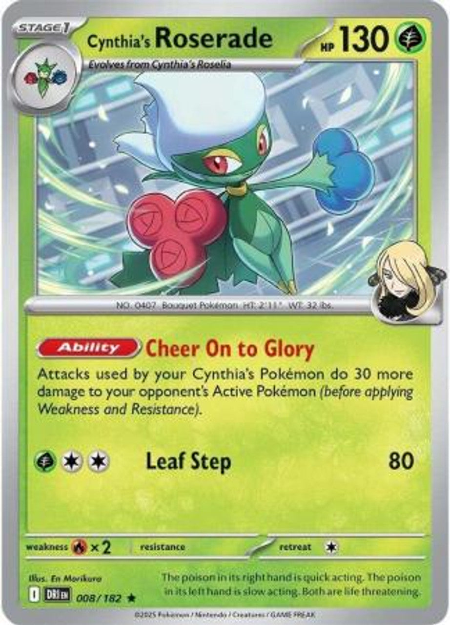 Cynthia's Roserade 008 - Destined Rivals (Holo)