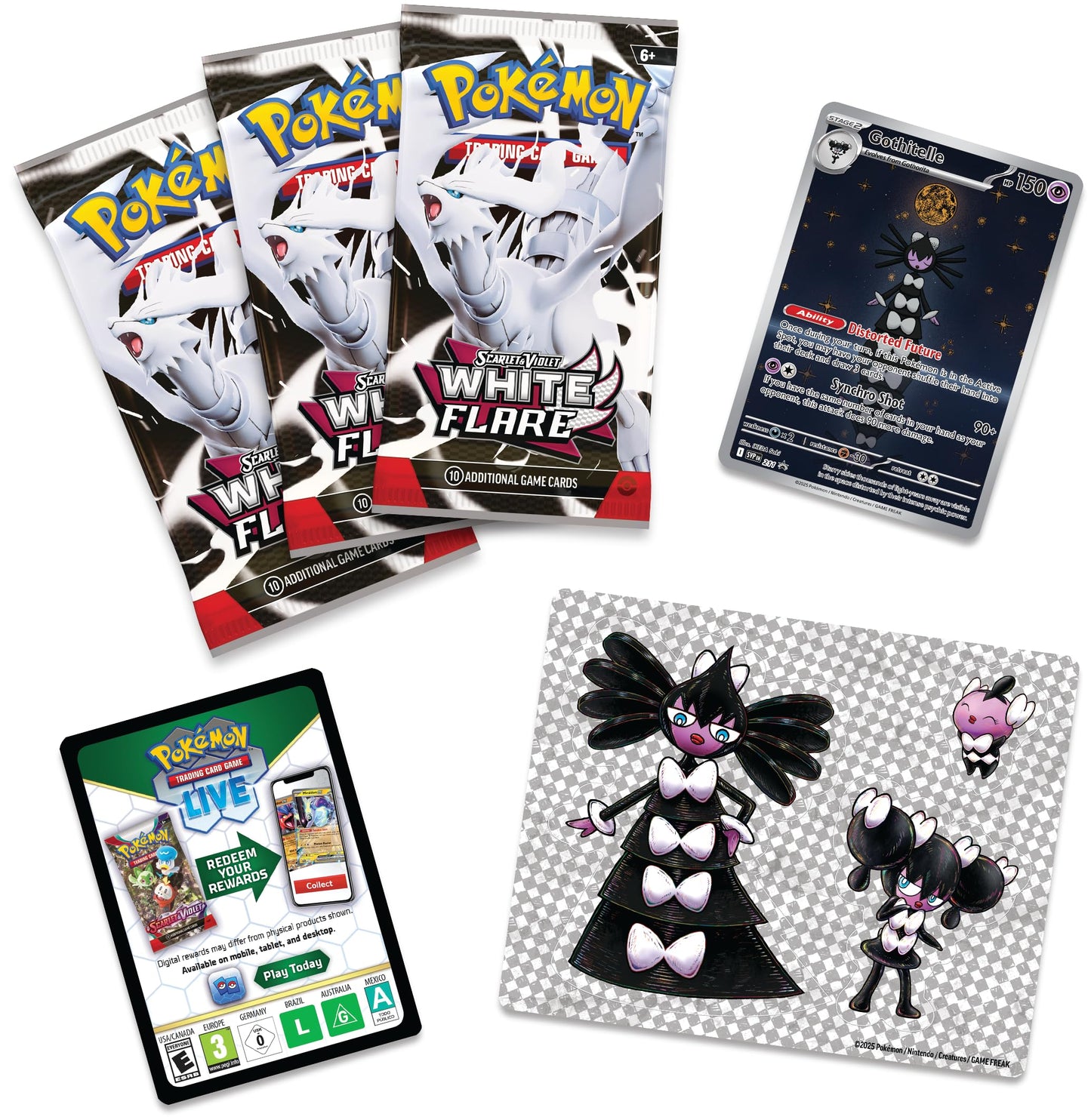 White Flare Tech Sticker Collection