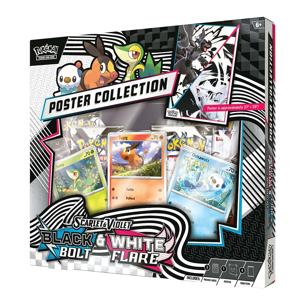Black Bolt & White Flare Unova Poster Collection