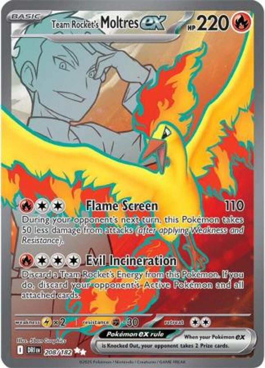 Team Rocket's Moltres ex 208 - SV Destined Rivals (Full Art)
