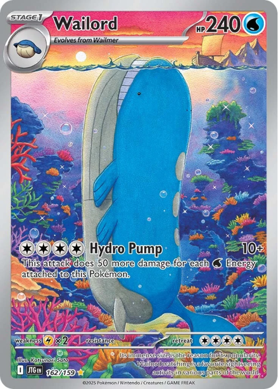 Wailord - 162/159 (Scarlet & Violet: Journey Together - Illustration Rare, 2024)