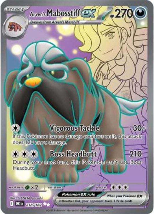 Arven's Mabosstiff ex 218 - SV Destined Rivals (Full Art)