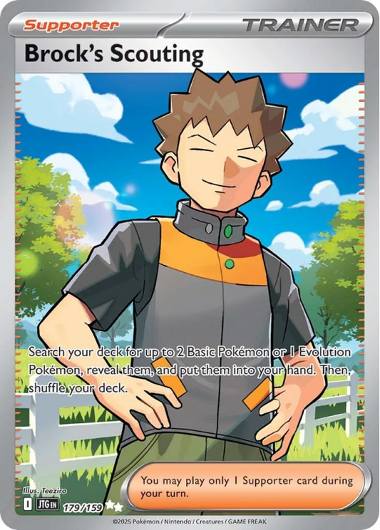 Brock's Scouting - 179/159 (Scarlet & Violet: Journey Together - Secret Rare, 2024)