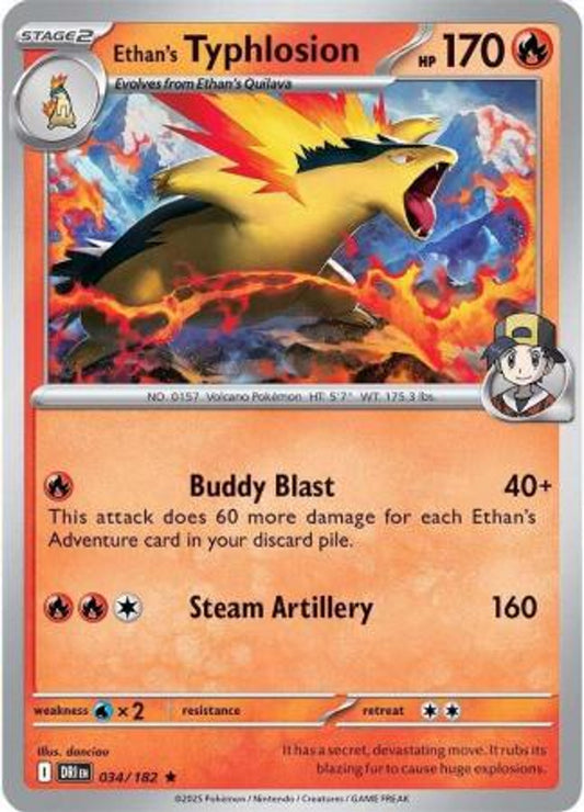 Ethan's Typhlosion 034/182 - SV Destined Rivals  (Holo)