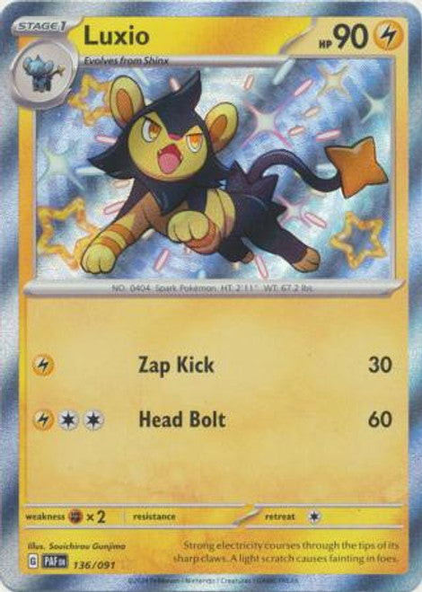Luxio (136/091) - Shiny Holo - SV: Paldean Fates