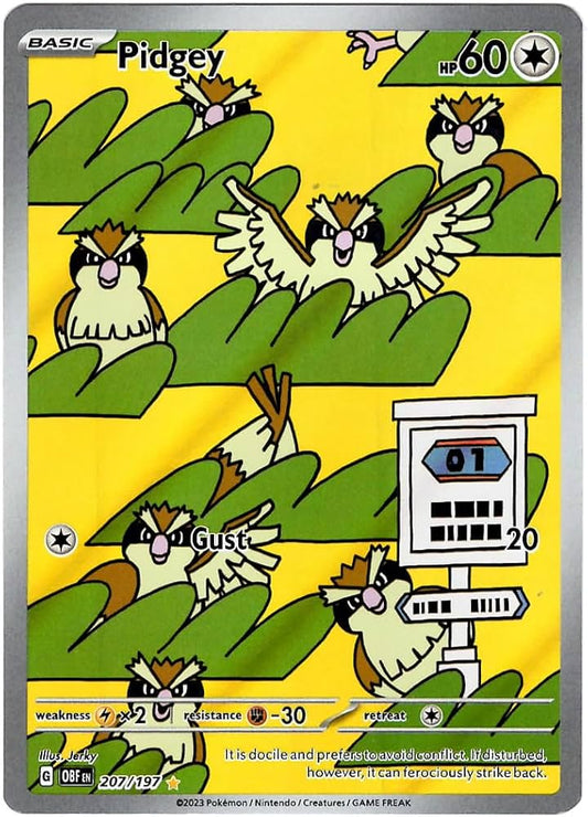SV Obsidian Flames 207/197 Pidgey (Illustration Rare)