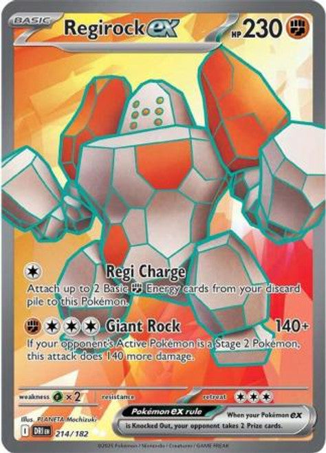 Regirock ex 214 (Full Art) - SV Destined Rivals