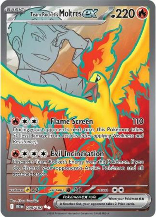 Team Rocket's Moltres ex  208 - SV Destined Rivals (Full Art)