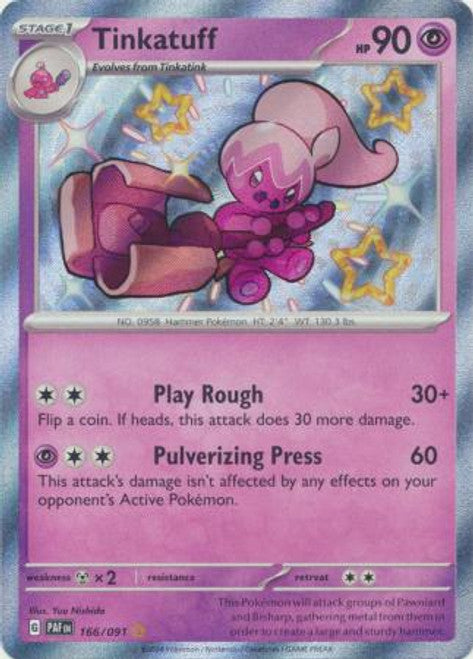 Tinkatuff (166/091) - Shiny Holo - SV: Paldean Fates