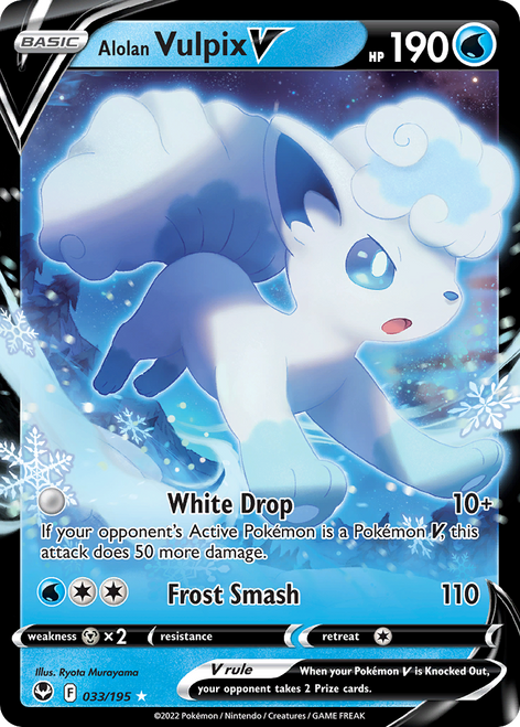 Alolan Vulpix V 033 - Silver Tempest